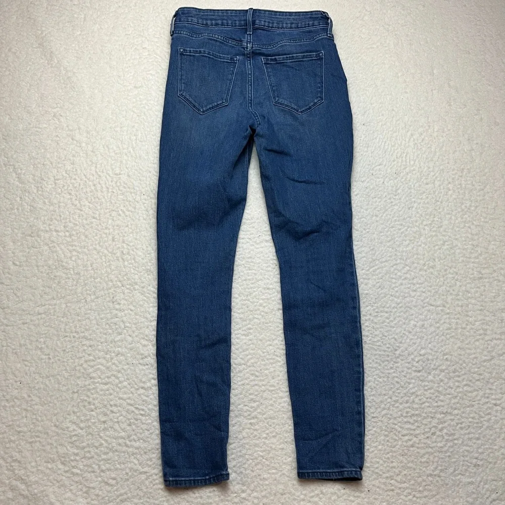 Old Navy‎ Jeans Womens 4 Blue Wow Super Skinny High Rise Stretch Dark Wash Denim